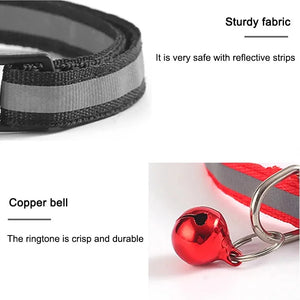 10-Pack Adjustable Cat & Kitten Safety Collars with Bells - Pet Collar Set
