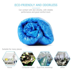 100-Pack Disposable Waterproof Non-Slip Shoe Covers for Home, Office, Travel, Cleaning