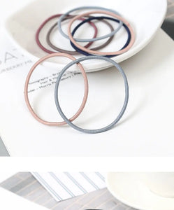 100pcs Women's 4cm Nylon Elastic Hair Bands Set - Scrunchies, Ponytail Rubber Bands, Hair Accessories Headwear