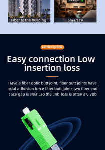 100pcs Fiber Optic Splice Connectors SC-APC/SC-UPC FTTH Quick Connect Kit