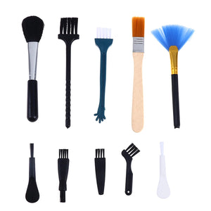 10-Piece PC Laptop Keyboard Cleaning Brush Kit - Dust Cleaner for Car, Phone, Shaver & Household Accessories