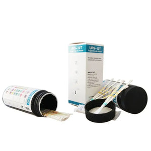 10-Parameter Urinalysis Reagent Test Strips - 100 Strips for Urine Testing: Leukocytes, Nitrite, Protein, pH & More