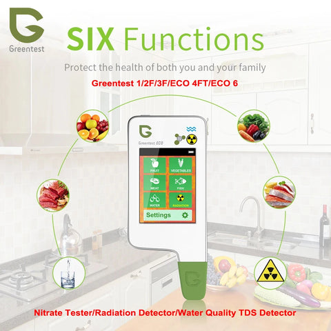 Food Safety Detector: Nitrate Tester for Fruits, Vegetables, Meat, Water & Radiation Quality Checking