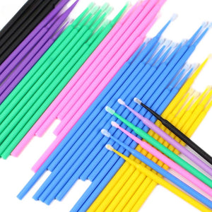 100 Pack Disposable Mascara Brushes for Lash Extensions & Makeup Application