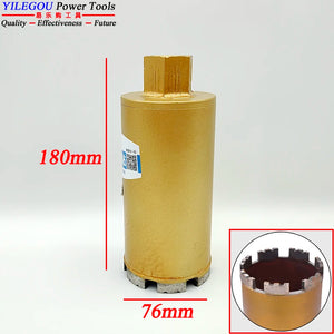 "180mm Diamond Core Drill Bit Set with SDS Adapter for Concrete & Bridge Drilling"