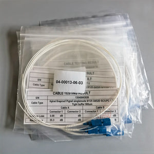 10-Pack Single-Mode Fiber Optic Pigtail SC/UPC Connector 1.3m 9/125μm G652D 0.9mm Indoor FTTH Cable