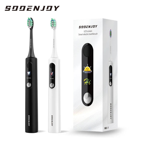 Electric Toothbrush with LCD Screen, Smart Sonic Cleaning, DIY Mode, Automatic for Adults, NB-1