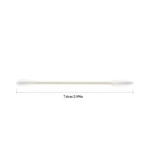 100-Pack Double-Ended Cotton Swabs - Individually Wrapped, Disposable, Travel-Friendly Cosmetic Sticks