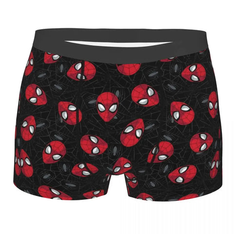 Custom Spider Cobweb Men's Boxer Briefs Underwear - Comfortable Pattern Shorts Panties