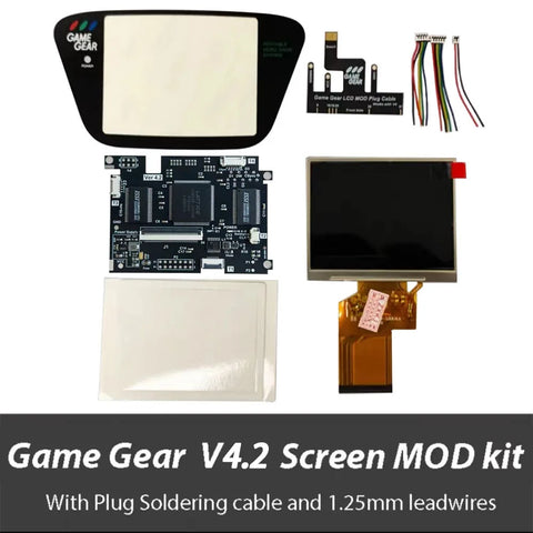 Full Screen LCD Kit for Sega Game Gear V4.2 - High Brightness IPS Display with VGA for Enhanced Gaming Experience