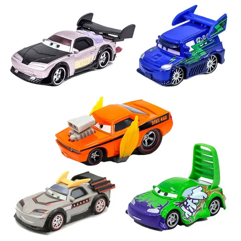 Diecast Toy Car Set: Lightning, Wingo, Snot Rod, Boost & Dj - 5-Pack Collection for Kids