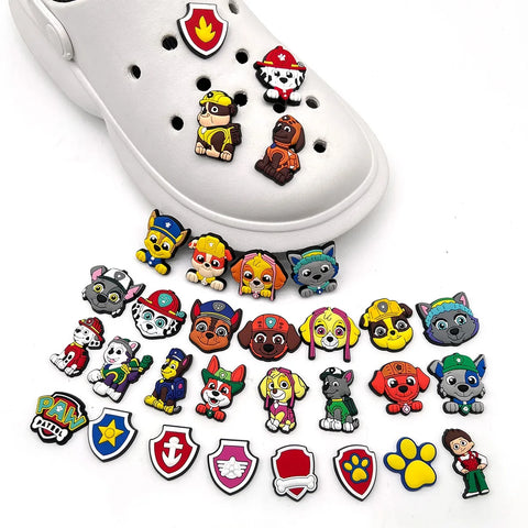 31pc Paw Patrol Shoe Charms Set for Kids Sandals Crocs Accessories