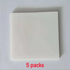 100 Sheets Clear Sticky Notes Pads Transparent Notepad School Office Stationery Paper