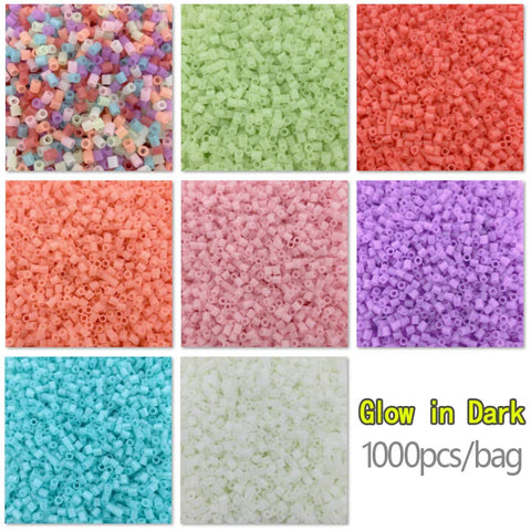 Glow-in-Dark 5mm Iron Beads 1000pcs for Kids DIY Pixel Art & Puzzles High Quality Toy