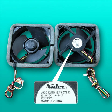 12V Refrigerator Cooling Fan 0.14A Replacement for Compatible Models 9cm