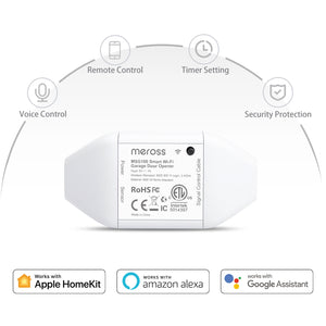 HomeKit Smart WiFi Garage Door Opener with Remote Control & Sensors, Compatible with Alexa, Google Assistant, SmartThings