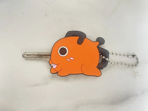 Anime Chainsaw Demon Pochita Keychain - Fan Keyring Accessory