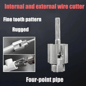1/2in PPR Pipe Tap & Die Thread Slotting Tool for Internal/External Threads