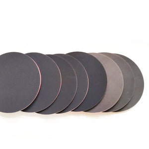 10 Pcs 6" Foam Flocking Sandpaper Discs, Wet Dry, 500-3000 Grit Abrasive for Grinding