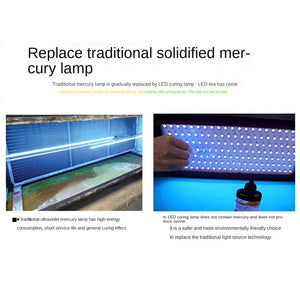 100W 300W UV Curing Lamp 365nm 395nm 405nm Light for Glue Curing & Fluorescent Detection