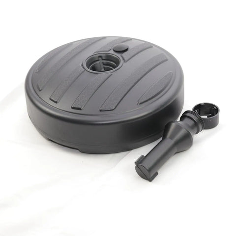 Fillable Umbrella Base Stand for Outdoor Sunshade Parasol Pole - Water/Sand-Filled Windproof Holder for Garden, Poolside, Backyard, Beach Use