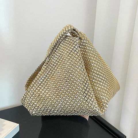 Elegant Rhinestone Clutch Bag for Women - Evening, Party, Wedding, Large Capacity