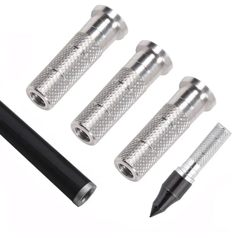 30pcs Aluminum Arrow Inserts for 6.2mm/7.6mm Carbon/Fiberglass Shafts - Archery Hunting Accessories