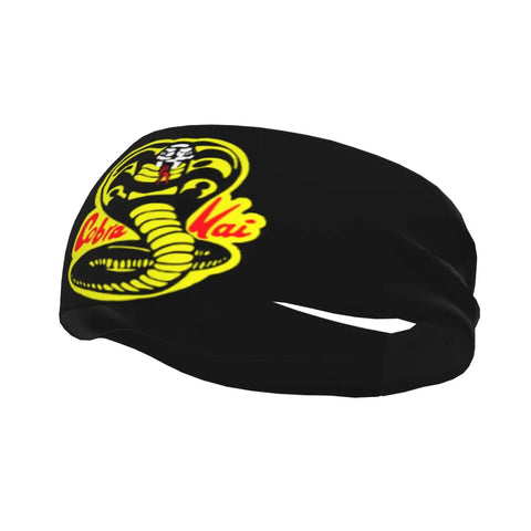 Cobra Kai Snake Dojo Mens Sweatband Karate Judo Fitness Headband Sports Hair Band Safety