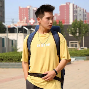 100L Canvas Backpack for Travel & Hiking - Men's Large Capacity Pack with Blanket Storage