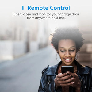 HomeKit Smart WiFi Garage Door Opener with Remote Control & Sensors, Compatible with Alexa, Google Assistant, SmartThings