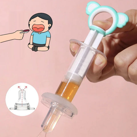 Baby Medicine Feeder Needle Squeeze Dropper BPA-Free Food Grade Anti-Choke Pacifier Dispenser