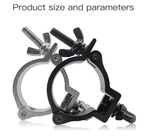 10-Pack 48-51mm 100kg Aluminum Alloy Stage Light Clamps, Heavy Duty Truss Bracket Hangers for Theatre Lighting