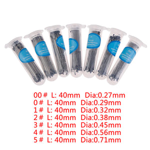 100 Pcs Stainless Steel Insect Pins with Plastic Box for Entomology & Lab Use