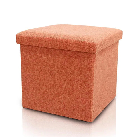Folding Storage Ottoman, Multi-Purpose Foot Rest Stool, Large Capacity Organizer, Collapsible Storage Box