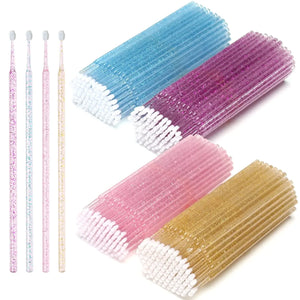 100 Pack Disposable Mascara Brushes for Lash Extensions & Makeup Application
