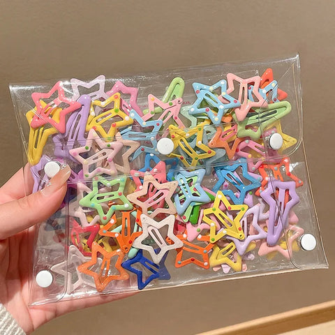 10pcs Kids Rainbow Hair Clips, Cute Toddler Hair Pins, Colorful Hair Accessories Set, New Headdress Style