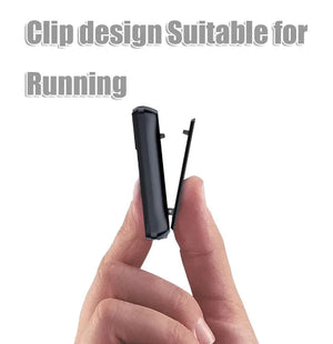 "Portable Sport Bluetooth MP3 Player with Clip - Screen, FM, Recording, E-Book, Clock, Pedometer"