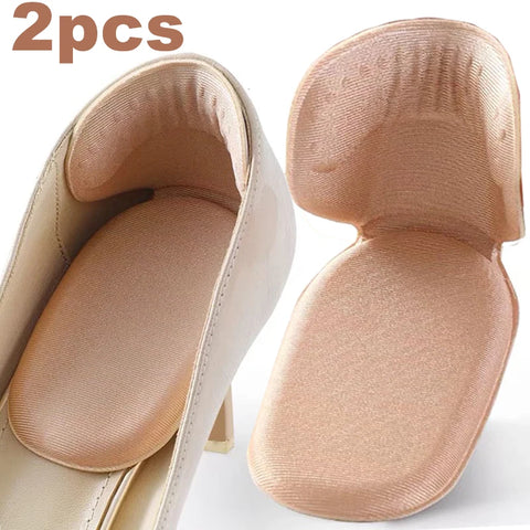 2-Piece Adjustable Heel Insoles for Shoes - Anti-Wear Foot Pads & Protectors