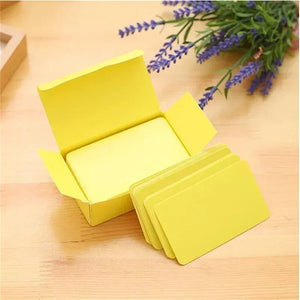 100pcs Kraft Blank Business/Message Cards - Thank You, Bookmark, Label, Learning Cards, Writing Paper