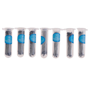 100 Pcs Stainless Steel Insect Pins with Plastic Box for Entomology & Lab Use
