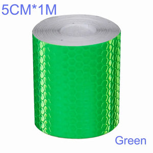 100cm x 5cm Reflective Tape Safety Warning Sticker for Cars & Motorcycles