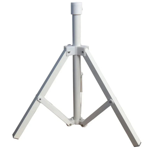Foldable Beach Umbrella Stand - Portable Outdoor Tripod Sunshade Holder - Steel Patio Base