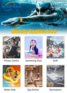 10-Pack 125kHz RFID Silicone Wristbands Waterproof TK4100 EM4100 Proximity Bracelets for Men & Women Swimming Pool