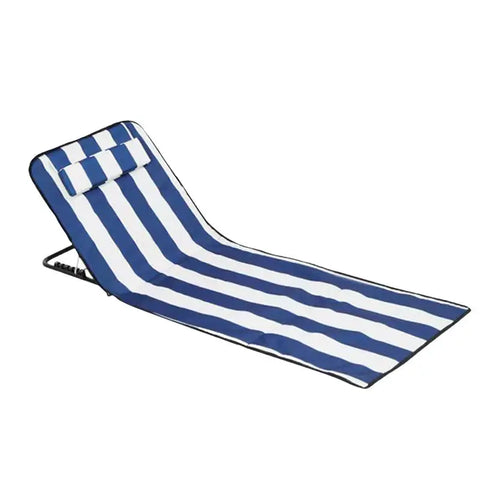 Folding Outdoor Chaise Lounge Chair, 5-Position Sun Tanning Lounger, Portable Sleeping Cot for Patio