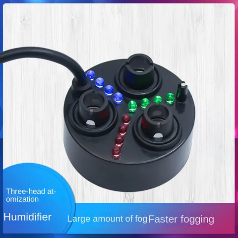Dc24v 3-Nozzle Plastic Humidifier Head - Large Mist Output for Waterfall & Mountain Landscape, No Power Needed