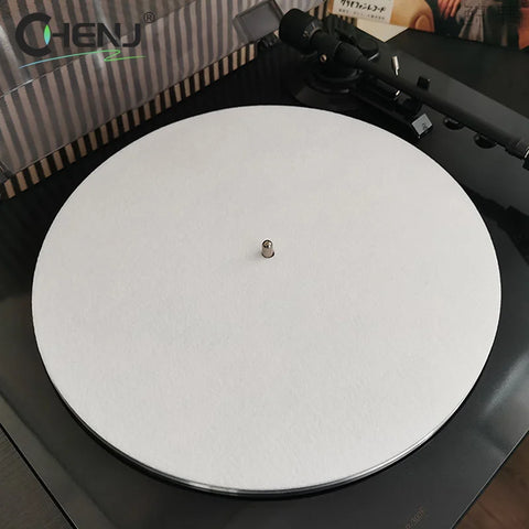 Felt Slip Mat for Turntable Platter, LP Vinyl Record Audio Replacement, DIY Accessories, Thick Audiophile Mat
