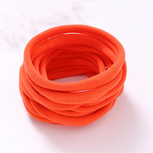10-Pack Traceless Nylon Stretch Headbands for Newborns & Kids - Elastic Baby Hair Accessories