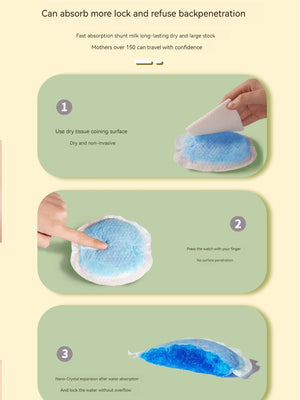 100pcs Disposable Nursing Pads Breathable Slim Super Absorbent Cotton Breastfeeding Pads