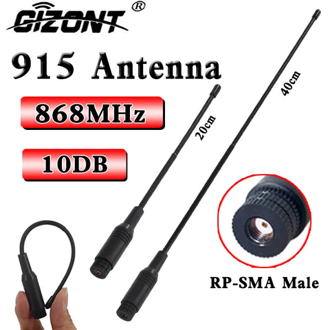 Flexible Soft Whip Antenna RP-SMA Male 915/900/840/868/902-928MHz NB-IoT Omnidirectional High-Gain UAV Module