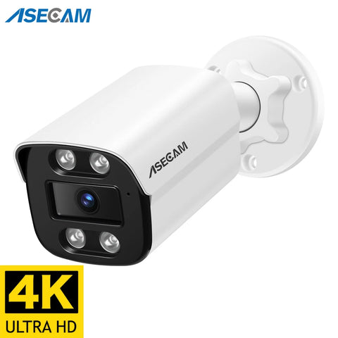 4K 8MP IP Camera Audio Outdoor POE H.265 Onvif Metal Bullet Home Night Vision Security Camera